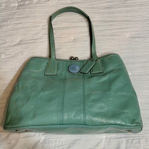Patent Turquoise Coach Purse!!